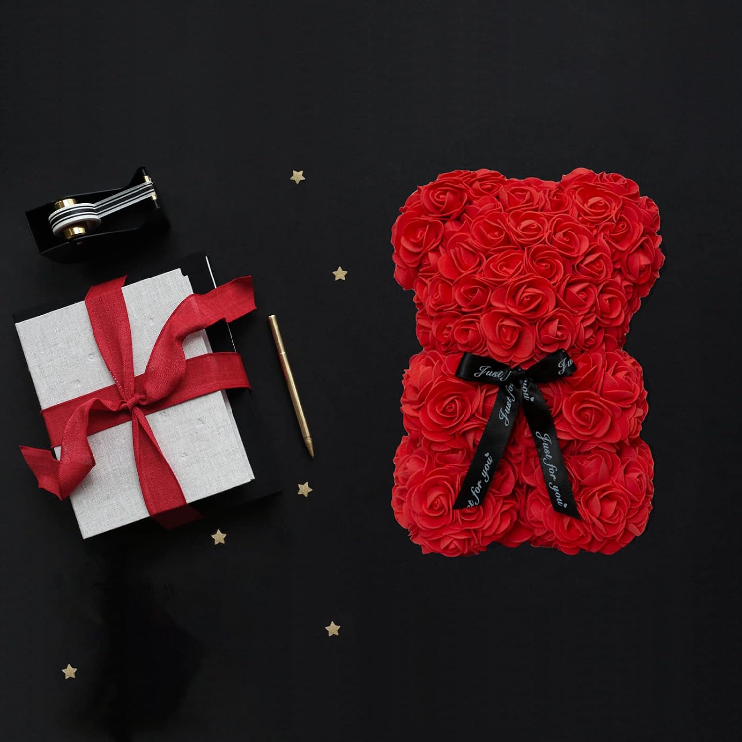 Orso Grande Di Fiori Artificiali - Idea Regalo Per Donne